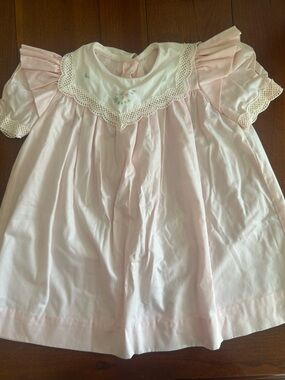 Sarah Kent Pale Pink Smock Dress 2T 18-24m Great condition Watercolor flowers
